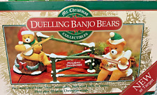 Vintage Mr. Christmas Duelling Banjo Bears Animated Musical 20 Songs 1997 picture