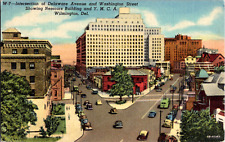 Vintage 1940's Delaware Ave. Washington St. Nemours YMCA Wilmington DE Postcard picture