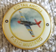 USAF AIRMEN Red Tail Angel's P-51C Mustang Guiding Rules  CHALLENGE COIN picture