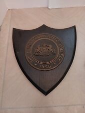 1900s The Pennsylvania State College University Emblem Plaque Bronze Bennett Co picture