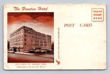 Denver CO-Colorado, the Frontier Hotel, Advertising, Antique Vintage Postcard picture