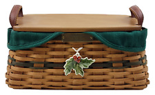 Longaberger Christmas Collection 2002 Edition Traditions Basket w/ Tie-On & Lid picture