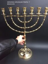 Authentic Temple Oil Menorah Seven  7 branches branch Candle Holder f22''/56cm picture