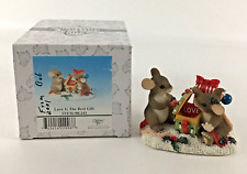 Charming Tails ‘Love is the Best Gift’ Mice Mouse Figurine Figure Enesco picture
