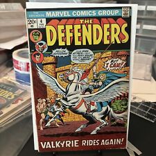 The Defenders #4 Marvel Comic Book 1973 Valkyrie App. Low To Mid Grade picture