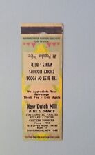 New Dutch Mill Dine & Dance Binghamton NY Matchcover picture