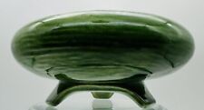 VTG Mid-Century California Calif F-l Green Footed Round Planter Bowl Bonsai Pot picture