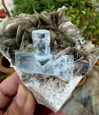 Aquamarine Crystal With Muscovite Combine Specimen , Mineral Specimens picture