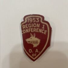 OA 1953 REGION 1 CONFERENCE BERY RARE LEATHER SLIDE picture