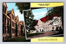 Wooster OH-Ohio, College of Wooster, Antique Vintage Souvenir Postcard picture