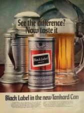 Vintage 1969 Black Label Beer Ad picture