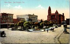 Postcard Main Plaza in San Antonio, Texas picture