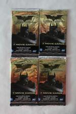 2005 BATMAN BEGINS MOVIE CARDS SEALED LOT OF 4 PACKS DC COMICS DARK KNIGHT RISES picture