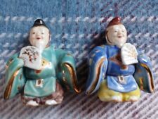 Antique RARE Japanese Old Man Salt N Pepper Shakers very old Rare picture