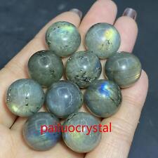 10pc Wholesale Natural Labradorite Ball Quartz Crystal Sphere Gem Healing 15mm+ picture