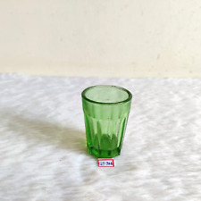 1930s Vintage Green Glass Tequila Shot Tumbler Old Barware Collectible GT316 picture