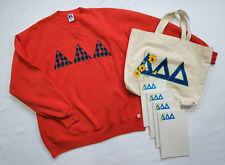 Vintage 80s Tri Delta Sorority Russell Athletic Sweatshirt/Canvas Bag/Stationary picture