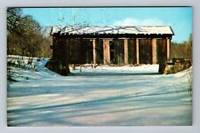 Hanoverton OH-Ohio, Mantle Ermine, Covered Bridge, Vintage Postcard picture