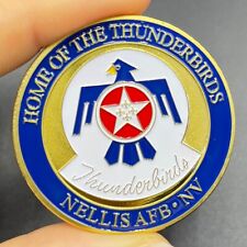US Air Force Gold Coin Home of The Thunderbirds Challenge Coin Military Badge picture