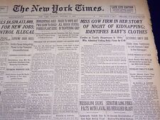 1935 JANUARY 8 NEW YORK TIMES - MISS GOW FIRM IN STORY OF KIDNAPPING - NT 1925 picture