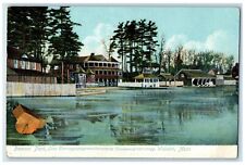 1907 Beach Park Lake Charcoggagoggmacnhaugagogg Webster Massachusetts Postcard picture